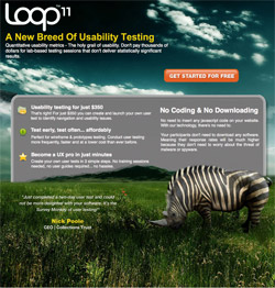 Loop 11 Landing Page